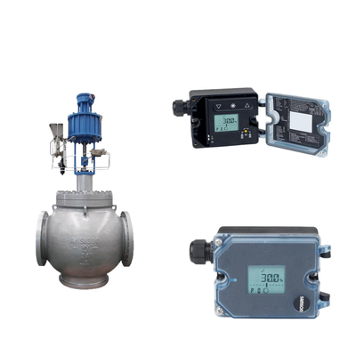 Globe Valve With Samson 3725 Electropneumatic Positioner And Fisher 846 Electro Pneumatic Transducer