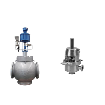 Globe Valve With Samson 3725 Electropneumatic Positioner And Fisher SR5 Pressure Regulating Valve