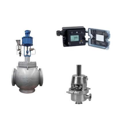 Globe Valve With Samson 3725 Electropneumatic Positioner And Fisher SR5 Pressure Regulating Valve
