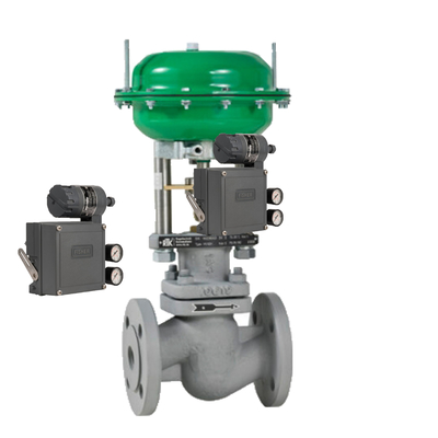 Control Valve with FISHER 3582I DVC6200 Valve Positioner With High Temperature Resistant 2/2-Way Diaphragm In Stock