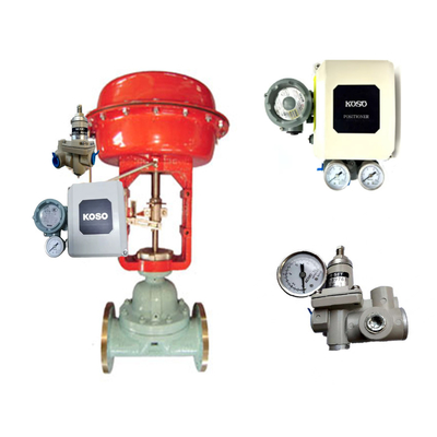 Pressure Reducing Valve KOSO  PRF300 PRF400  And EPA 801 Valve Positioner With Chinese Brand Control Valve