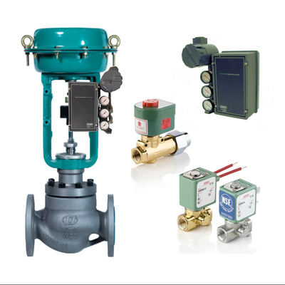 Accurately Throttling Fisher 3620J Electro Pneumatic Valve Positioner With Fisher Regulator And ASCO Solenoid Valve