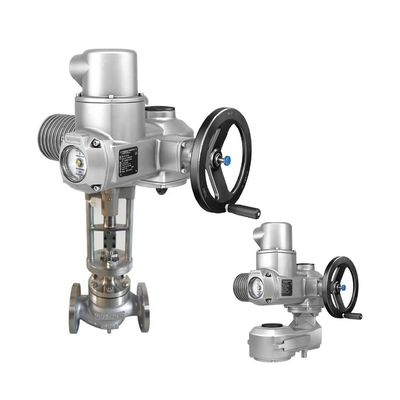 Chinese Electric Control Valve With Auma SA SAR Multi-Turn Electric Actuators Integrated Control Unit Electric Valve Act