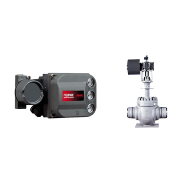 Control Valve with Performance Diagnostics PD Single Acting FISHER DVC6200 Digital Valve Controller and ASCO valve