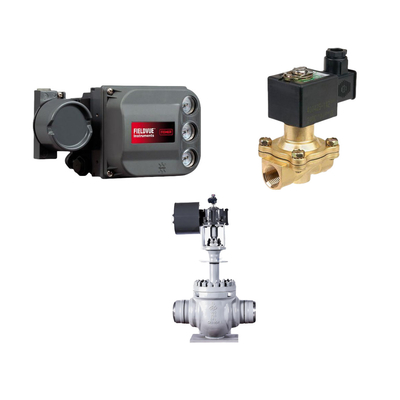 Control Valve with Performance Diagnostics PD Single Acting FISHER DVC6200 Digital Valve Controller and ASCO valve