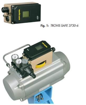 Samson 3730-6 Positioner with HART communication and pressure sensors Series 3730 and 3701 solenoid valve