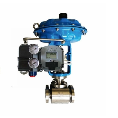 Stainless Steelcontrol Valve Uses Masoneilan SVI2-21123121 Valve Positioner And Fisher SR5 Sanitary Regulator