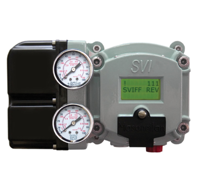 Stainless Steelcontrol Valve Uses Masoneilan SVI2-21123121 Valve Positioner And Fisher SR5 Sanitary Regulator