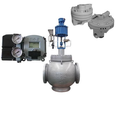The Carbon Steel Control Valve Uses Masoneilan SVI2-21123111 Valve Positioner And Fisher846 Electrical Converters