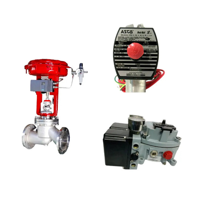 China Control Valve With Masoneilan SVI2-21113121 Valve Positioner And Emerson Asco L339 Universal Solenoid Valve