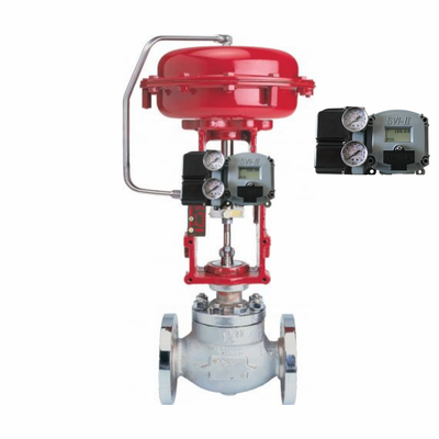 China Control Valve With Masoneilan SVI2-21113121 Valve Positioner And Emerson Asco L339 Universal Solenoid Valve