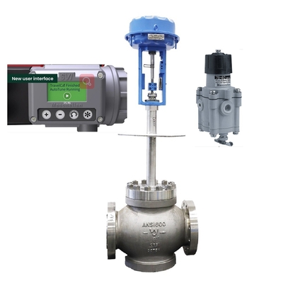 China DN200 Control Valve With Masoneilan SVI3-21111112 Valve Positioner 78-40 Pressure Reducing Valve