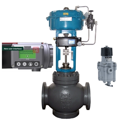 China DN200 Control Valve With Masoneilan SVI3-21111112 Valve Positioner 78-40 Pressure Reducing Valve