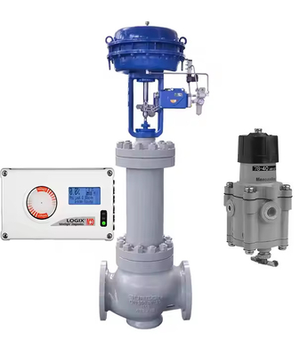 Pneumatic Control Valve With Flowserve Logix 520MD Positioner For Valve Control Smart Digital Flowserve Valve Positioner