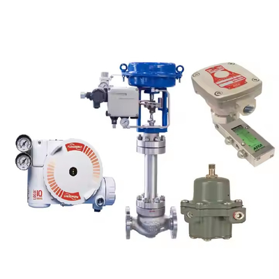 Flowserve 3200MD Valve Positioner With Flow Control Valve And ASCO 551 Solenoid Valve 67CFR Filter Regulator