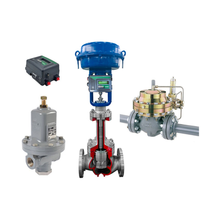 Pneumatic Diaphragm Regulating Valve And Fisher DVC2000 with Filter pressure reducing valve