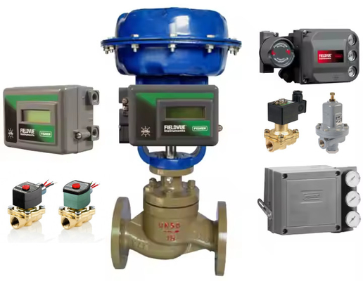 New Original Fisher DVC2000 Control Valve Digital Positioner And ASCO 2 Way Solenoid Valve