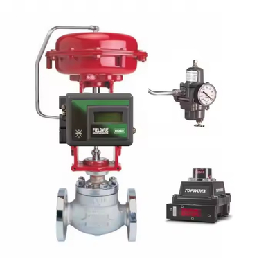Control Valves With Fisher DVC6200 DVC2000 DVC6030 Valve Positioner Valve Control Positioner As Stock