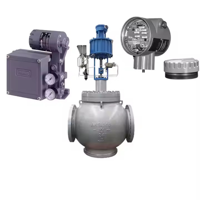 Flow Control Valve With 4211 Positioner Transmitter And Fisher 3582i Valve Pisitoner And Neles ND9000