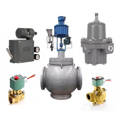 Wuzhong ATS Pneumatic Control Valve With 67CFR Filter Regulator And Fisher DVC2000 Valve Positoner