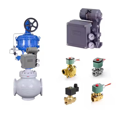 Pneumatic Control valve With Fisher 3582i Electro-Pneumatic Positioner and ASCO Solenoid Valves