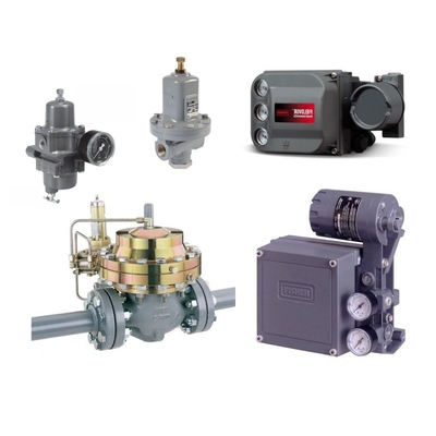 Pneumatic Control Valve With Fisher 3582/3582i Electro-Pneumatic Valve Positioner And 4211 Positioner Transmitter Supplier In Stock