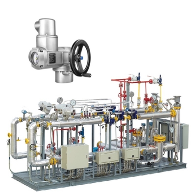 Valve Switching Skid with electric valve actuator Auma SO SOR electric actuator