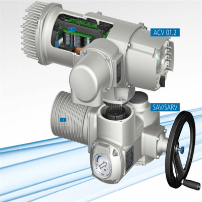 The pressure/flow control pry is equipped with Auma valve actuator SAV SAR series and AC/AM control unit