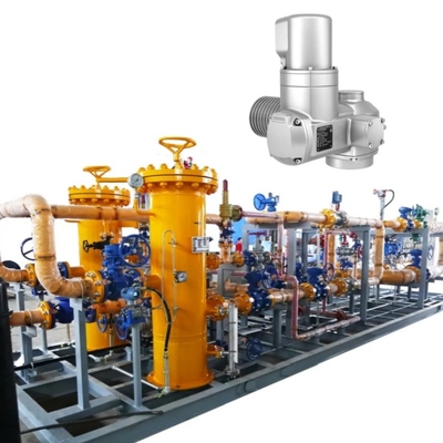 The Pressure/Flow Control Skid is equipped with SAR 07.2/SAR 16.2 Auma electric actuator and AC/AM control unit