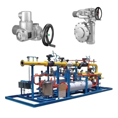 The Pressure/Flow Control Skid is equipped with SAR 07.2/SAR 16.2 Auma electric actuator and AC/AM control unit