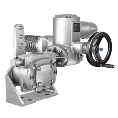 Pressure/Flow Control Skid with Auma electric actuator SA/SQ and multi-rotation gearbox GK/GST/GHT