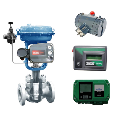 Chinese control valve equipped with Fisher DVC6200 DVC2000 DVC7k DVC510si intelligent valve positioner and ASCO solenoid valve