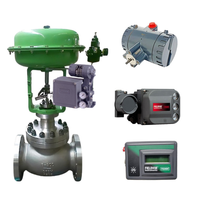 Chinese control valve equipped with Fisher 3582i DVC6200 DVC2000 DVC510si intelligent valve positioner and ASCO solenoid valve