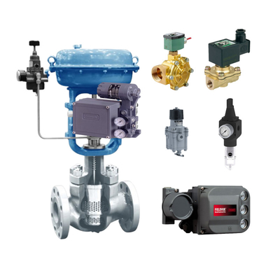 Chinese control valve equipped with Fisher 3582i DVC6200 DVC2000 DVC510si intelligent valve positioner and ASCO solenoid valve