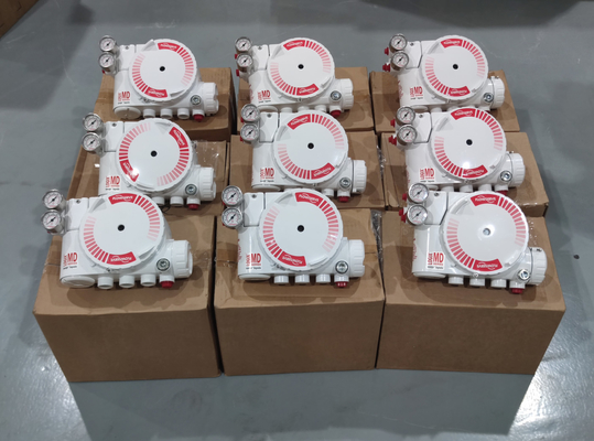 Pneumatic Control Valve Linear With Flowserve LOGIX 520MD DIGITAL HART VALVE POSITIONER And ASCO Solenoid Valve In Stock