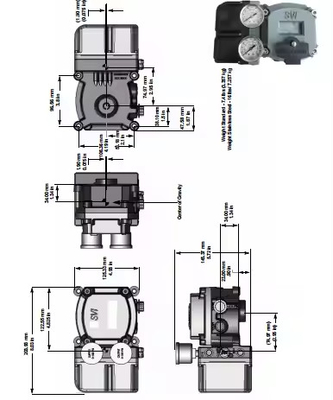 Parts Masoneilan SVI II AP Advanced Performance Digital Valve Positioner With ASCO Solenoid Valve For China Flow Control Valve