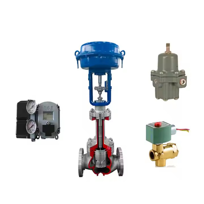 Advanced Performance Control Valves Masoneilan SVI II AP/ SVI 2 Digital Valve Positioner With Pneumatic Actuator / Valve Part