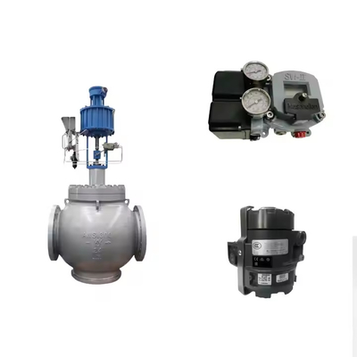 The Carbon Steel Control Valve Uses Masoneilan SVI2-21123111 Valve Positioner And Emerson Fisher846 Electrical Converters