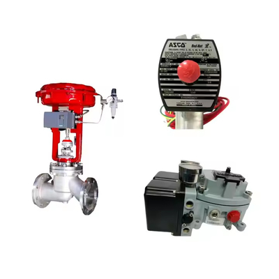 China Control Valve With Masoneilan SVI2-21113121 Valve Positioner And Emerson Asco L339 Series Universal Solenoid Valve
