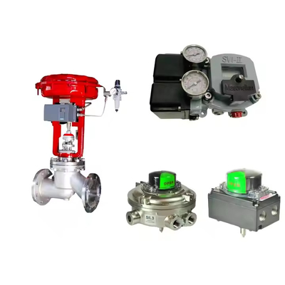 China Control Valve With Masoneilan SVI2-21113121 Valve Positioner And Emerson Asco L339 Series Universal Solenoid Valve