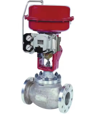 Chinese Valve Double Port Valve Advanced Stainless Steel Carbon Top Body With Masoneilan SVI2 Valve Positioner