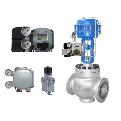 Globe Valve With Masoneilan SVI2-AP Series Valve Positioner And Fisher 846 Electro Pneumatic Transducer