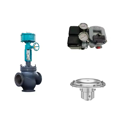 Pneumatic Control Valve With Masoneilan SVI2-21123111 Positioner And Tescom 44-4600 Pressure Regulating Valve