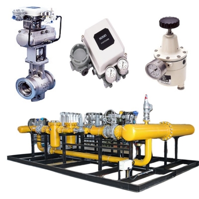 Valve Switching Skid With KOSO 210C/220C/230C Ball Valve 6300RB Actuator And EP801 Valve Positioner PRF310 Air Filter