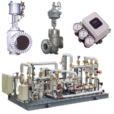 Flow Control Valve Skid Equipped With KOSO Valves 500M/500D And 5200LA/6300LA Pneumatic Actuators EP800 Valve Positioners