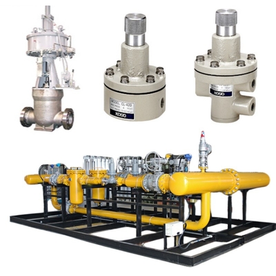 Flow Control Valve Skid And KOSO 400H Control Valve 5200LA/6100LA Pneumatic Actuator EP800 Positioner CL420/CL523 Lock Valve