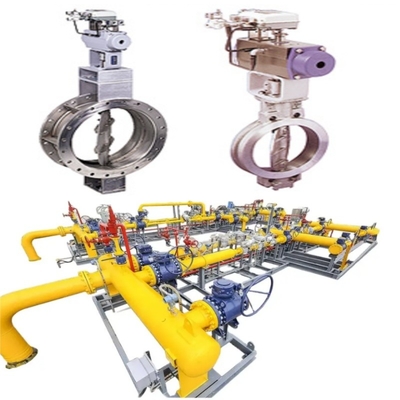 Pressure / Flow Control Skid And KOSO Valves With 6300RA/6300RB/5200LA Pneumatic Actuators With EPA800/EPB800 CL420/CL523 Lock Valve Sets