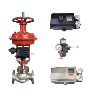 Stock supplier Tissin valve positioner TS600 TS800 SMC filter regulator with Chinese actuator as Control Valves