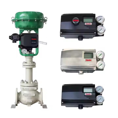 Stock supplier Tissin valve positioner TS600 TS800 SMC filter regulator with Chinese actuator as Control Valves