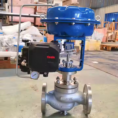 Stock supplier Tissin valve positioner TS600 TS800 SMC filter regulator with Chinese actuator as Control Valves